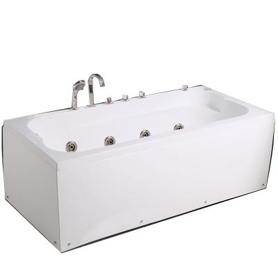 China Low Price Classic Freestanding Beautiful Small Size Simple Soaking Tub With Claw Feet Massage Adult Bathtub HG-8816 for sale