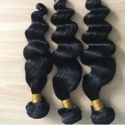 China Raw Virgin Sew 100% Grade 9a Malaysian Hair Bundles Malaysian Hair Casual Deep Loose Wave Natural Peruvian Malaysian Human for sale