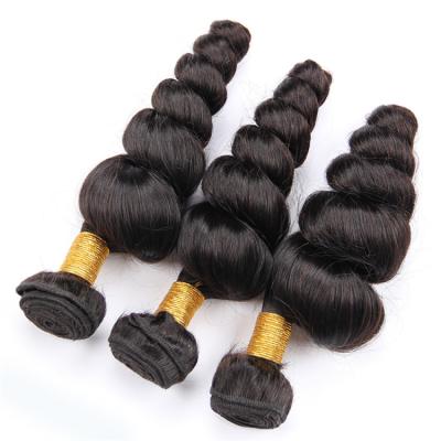 China Loose Wave Loose Wave Bundles With Closure 3 Bundles Brazilian Hair Weaves 4 PC Remy Hair Extensions Hair Bundles With Closure for sale