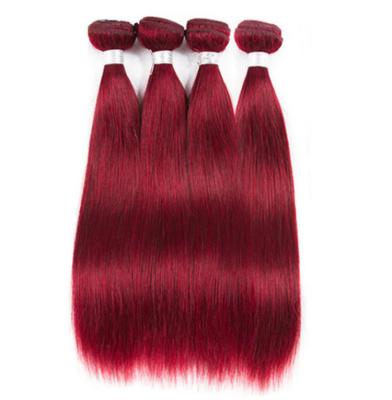 China Raw Virgin Weave Indian Hair Red Bundles Body Wave 99J Burgundy Bundles Double Welf Hair Bundles Remy Hair Weave Extensions 100% for sale