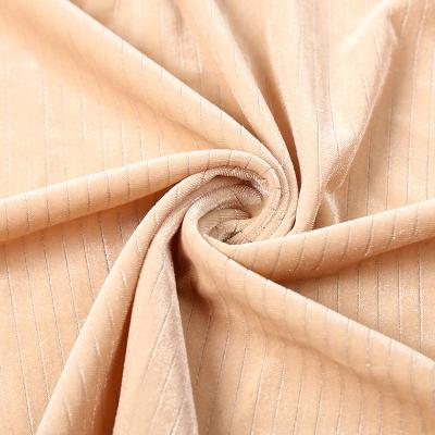 China Korean real silver velvet cashmere fabric viable warp knitted fabric sports suit pajamas sand release elastic fabric for sale