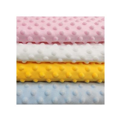 China Crystal Bubble Fusible Pile Fabric Stain Velor Foam Baby Blanket Baby Cloth for sale