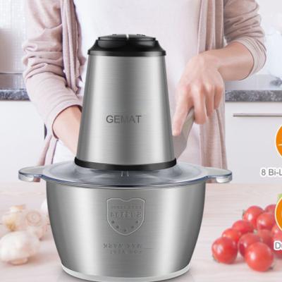 China Hotel Wholesale 2L Electric Vegetable Meat Grinder for Kitchen Mixer Multifunctional Food Blender Made in China for sale