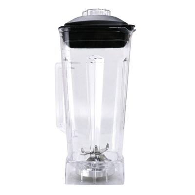 China Commercial Blender Spare Parts 2L Plastic Blender Cup Home Appliance Pot Juice Blender Candle Jars for sale