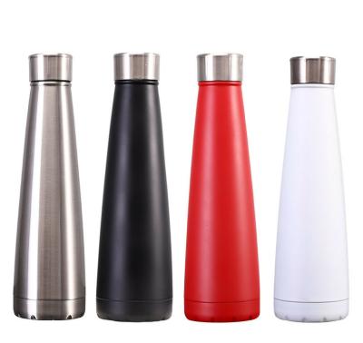 China Viable New Coke Bottle Vacuum Cup Pyramid Second Generation Vacuum Cup Stainless Steel Outdoor Sports Water Bottle for sale