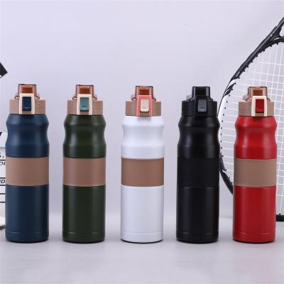 China Stainless Steel Viable Insulated Water Bottle With Buckle Lock Cap Sports Hydroo Flask Outdoor Portable Water Bottle for sale