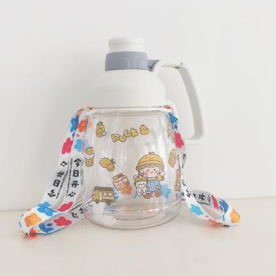 China Viable Leak Proof BPA FREE Kids Water Bottle With Straw 1200ML Sport Water Bottle For Kids And Travel for sale