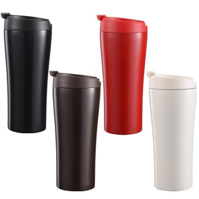 China Car coffee cup stainless steel vacuum flask body business men and women car water cup advertising gift viable bouncing straight for sale