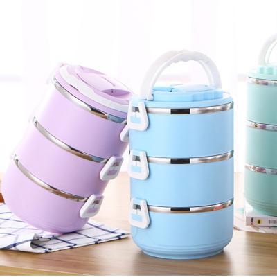 China Wholesale Freshness Preservation Lunch Box 304 Stainless Steel Insulation Lunch Box Sealed Leakproof Dinnerware Lunch Box for sale