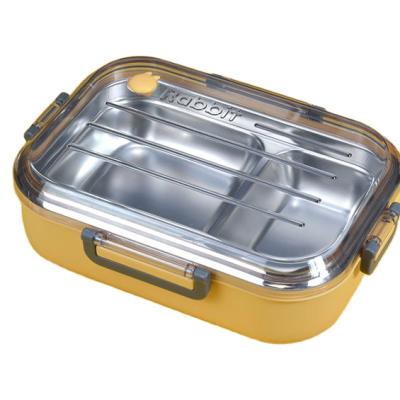 China Wholesale Freshness Storage Compartment Lunch Box Stainless Steel Food Containers Insulated Bento Lunch Box For Adults for sale