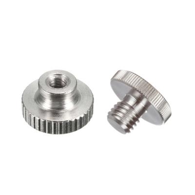 China Pan China High Brass Screw Custom Round Anodized Aluminum Thumb Stainless Steel Knurled Thumb Screws for sale