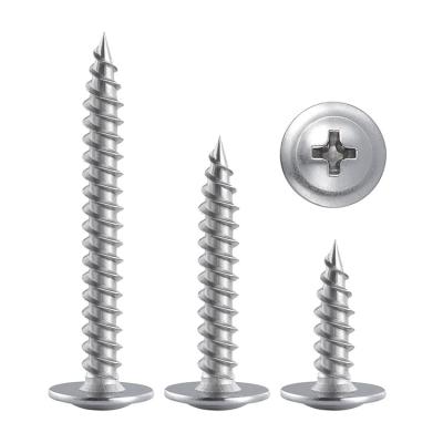 China Pan Customized Ss 304 SS Slotted Flat Head Shoulder Screws Stainless Steel Self Tapping Wood Screws for sale