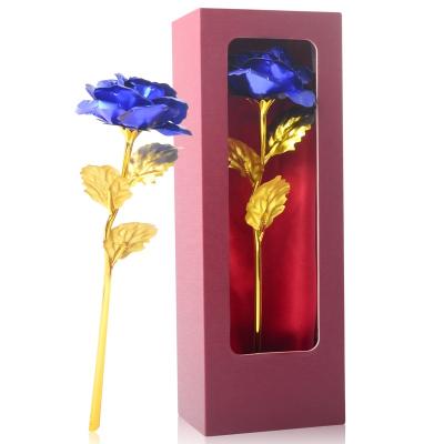 China Automotive Purple Rose Simulation Flower Birthday Valentine's Day New Year Wedding Anniversary Creative Gift for sale