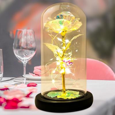 China Agriculture Best Selling Amazon Led Light Rose Led Gift Rose Night Light Valentine's Day Christmas Decoration Gift for sale