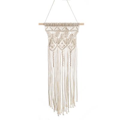 China Minimalist Woven Wall Mounted Catcher Dream Catcher Home Decor Hand Woven Bohemian Dreamy Tassel Wall Mounted Catcher for sale