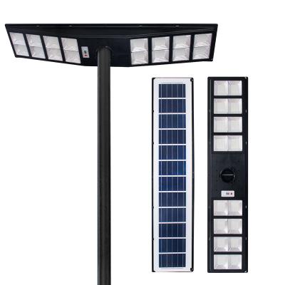 China Green Renewable Energy Lighting all in one Outdoor Waterproof Ip65 300w 400w 500w Light Control Radar Induction Solar Street Lights Led Lamp With Remote for sale