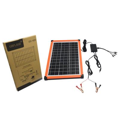 China Solar Power System Hot sale Outdoor Camping Emergency Use 18v 20w Small Solar Panel Portable Mini Solar Panel For Phone Charging With Usb Port for sale