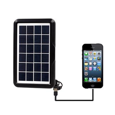 China Solar Power System 2w 3w mini solar panel  portable mini solar panel  Portable Mini Solar Panel For Phone Charging With Usb voltage regulator for sale