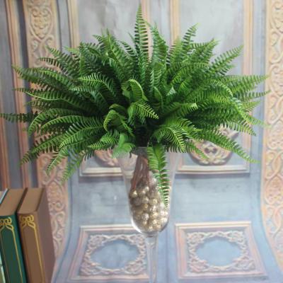 China Wholesale Artificial Grass Plant Artificial Fern Tuber Decoration Fashional Wall Fern Leaves for sale