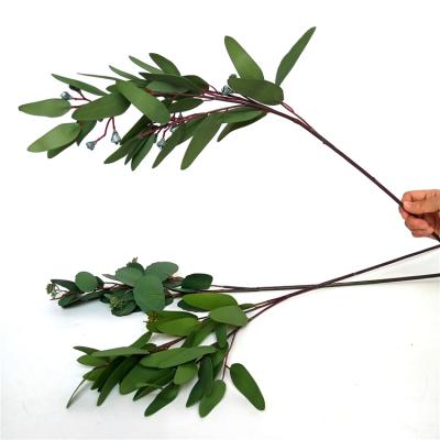 China High Quality Amazon Factory Hot Selling Artificial Eucalyptus Leaves Real Touch Branches Eucalyptus Stems for sale