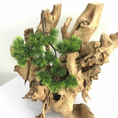 China Fashional Factory Selection Wholesale Plastic Green Artificial Pine Branch For Garden Decoration Factory Direct for sale