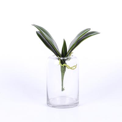 China High Quality Fashional Custom Design Real Touch Green Artificial Orchid Leaf Artificial Phalaenopsis Orchid Leaves for sale