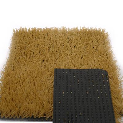 China Biggest Price Hot Selling Elasticity China Factory Cheap Free Samples Brown Grass Thick Supporting Artificial Grass For House Decoration for sale