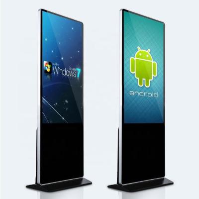 中国 43 55 65 75 Indoor Floor Standing Kiosk Interactive Advertising LCD Display 販売のため