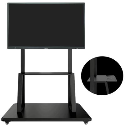 Κίνα AIO Flat Panel Smart White Interactive Displays Mobile TV Stand With Wheels προς πώληση