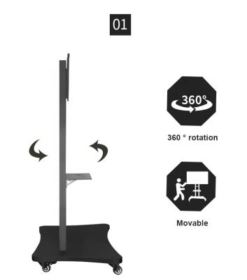 Κίνα Interactive Display Accessories Mobile Display Stand For 65 70 75 86 Inch Smart Panel προς πώληση