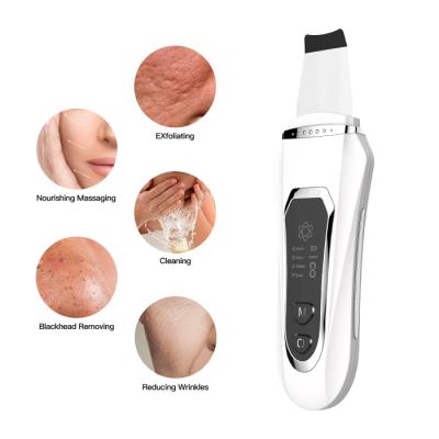 China DEEP CLEANSING Facial Beauty Thorough Spatula Skin Scrubber Blackhead Deep Cleansing Ultrasonic Facial Remover for sale