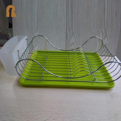 China Sustainable Popular Chrome Metal Kitchen Dish Drying Rack Dish Rack for sale