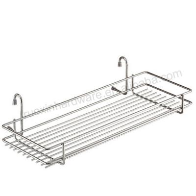 China Sustainable Kitchen Utensil Rack Hanging Metal Wire Shelf For Storage for sale