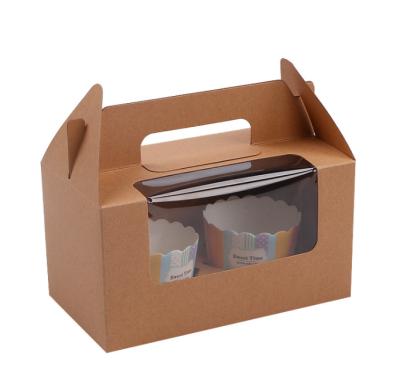 China 1/2/3/4/6/8 Cake Packaging Box Food Packet Gift Box Wedding Birthday Party Baking Supplies Recycled Materials Wrapping Paper Cupcake Box Cup for sale