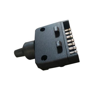 China COMPAKS RV Industrial Trailer Electrical Sockets Male 7 Flat Power Connector For RV for sale