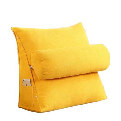 China Triangle Reading Pillows TV Chair Lounge Backrest Throw Cushions Memory For Sofa Furniture for sale