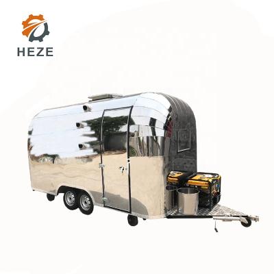 China Vegetable Processing Factory Box Cart Bus Cart Food Trucks Mobile Hot Dog Food Cart Trailer Gaoline Truck for sale