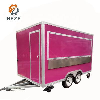 China New fruit processing plant mobile food cart ice cream trailer food cart with fast food machinery for sale in America for sale