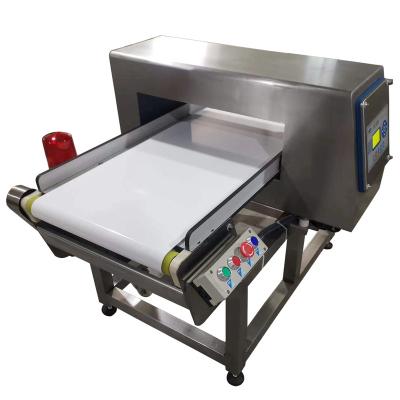 China Easy Operation Docking Production Line Food Regulation Cosmetic Food Belt Conveyor Metal Detector With LCD Screen for sale