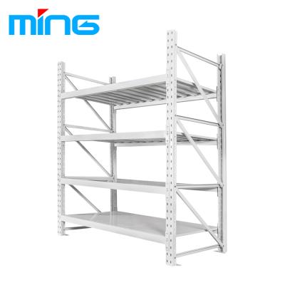 China Steel Industrial Folding Light Duty Metal Warehouse Storage Rack System for sale