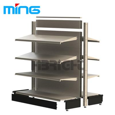 China Double Sided Metal Advertising Display Supermarket Shelf For Sale for sale