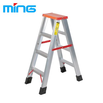 China Universal Ladder Aluminum Wide Metal Folding Step Ladders Safety Household Portable Folding Ladders for sale