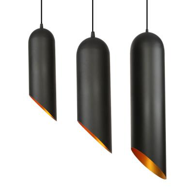 China Restaurant Decoration Cylinder Indoor Nordic Light Aluminum Pendent Lamp Modern Pendant Light for sale