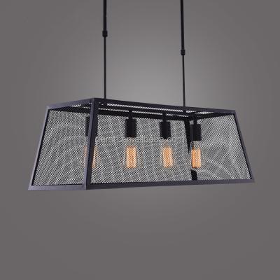 China Residential Interior Design Vintage Loft Cage Edison Bulbs Chandelier Lighting for sale