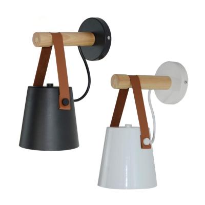 China Lighting Works Nordic White Iron Shade Sconce Lightings Modern Black Design Wall Lamp for sale