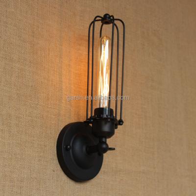 China Vintage Industrial Wall Sconce Vintage Wall Lamps Industrial Wrought Iron Lamp for sale