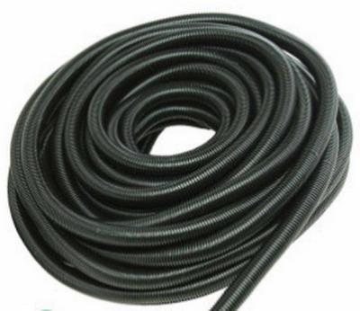 China Tubería flexible acanalada negra, manguera resistente al fuego del tubo acanalado negro en venta