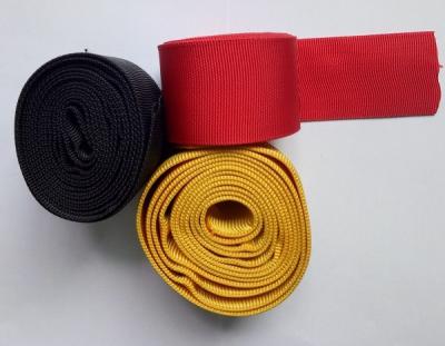 China 100% polyester Textielsingelband voor Hydraulische Pijpen, Rode Holle Singelband Te koop