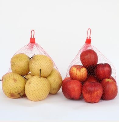 China Red de bolsos bien escogida de red de la malla del multicolor que empaqueta el artículo flexible para la fruta en venta