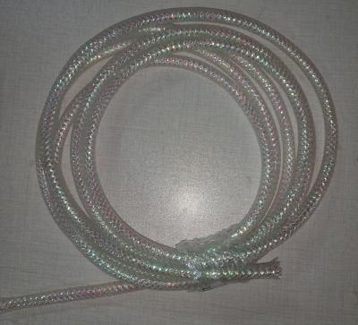 China White Color Braided Wire Mesh Sleeve Fire Resistance For Computer Electric Power Lines for sale